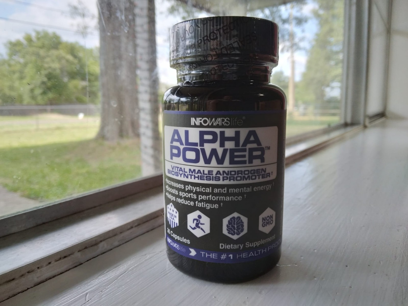 Infowars life Alpha Power Capsules Vital Male Androgen Dietary supplement mfg 22