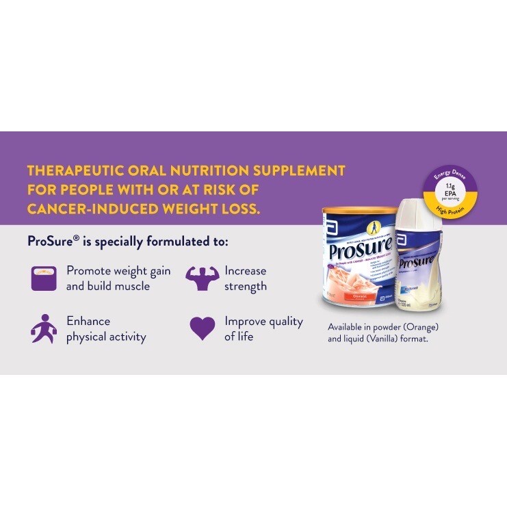 2 X Abbott Pro Sure Milk (High Protein, Prebiotic & EPA) 380g FREE SHIP