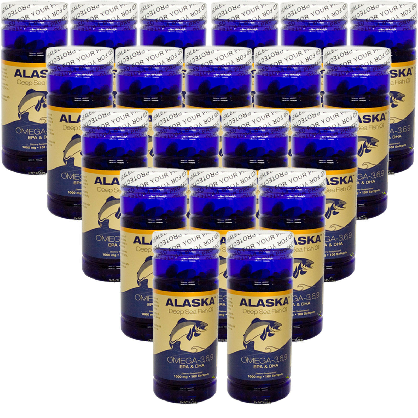 20 x Alaska Deep Sea Omega 3-6-9 Fish Oil EPA DHA 100SG