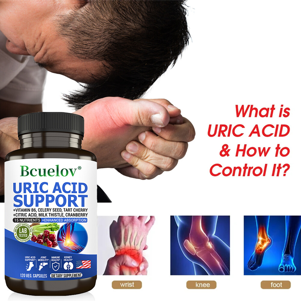 Tart Cherry Extract Capsules with Celery Seed Kidney Health Uric Acid Support