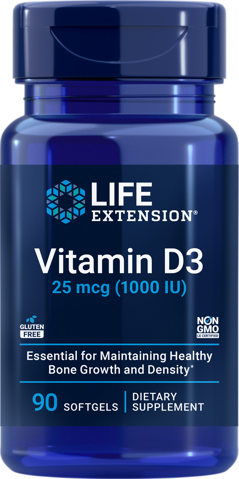 Life Extension Vitamin D3 1000 IU 90 Softgels