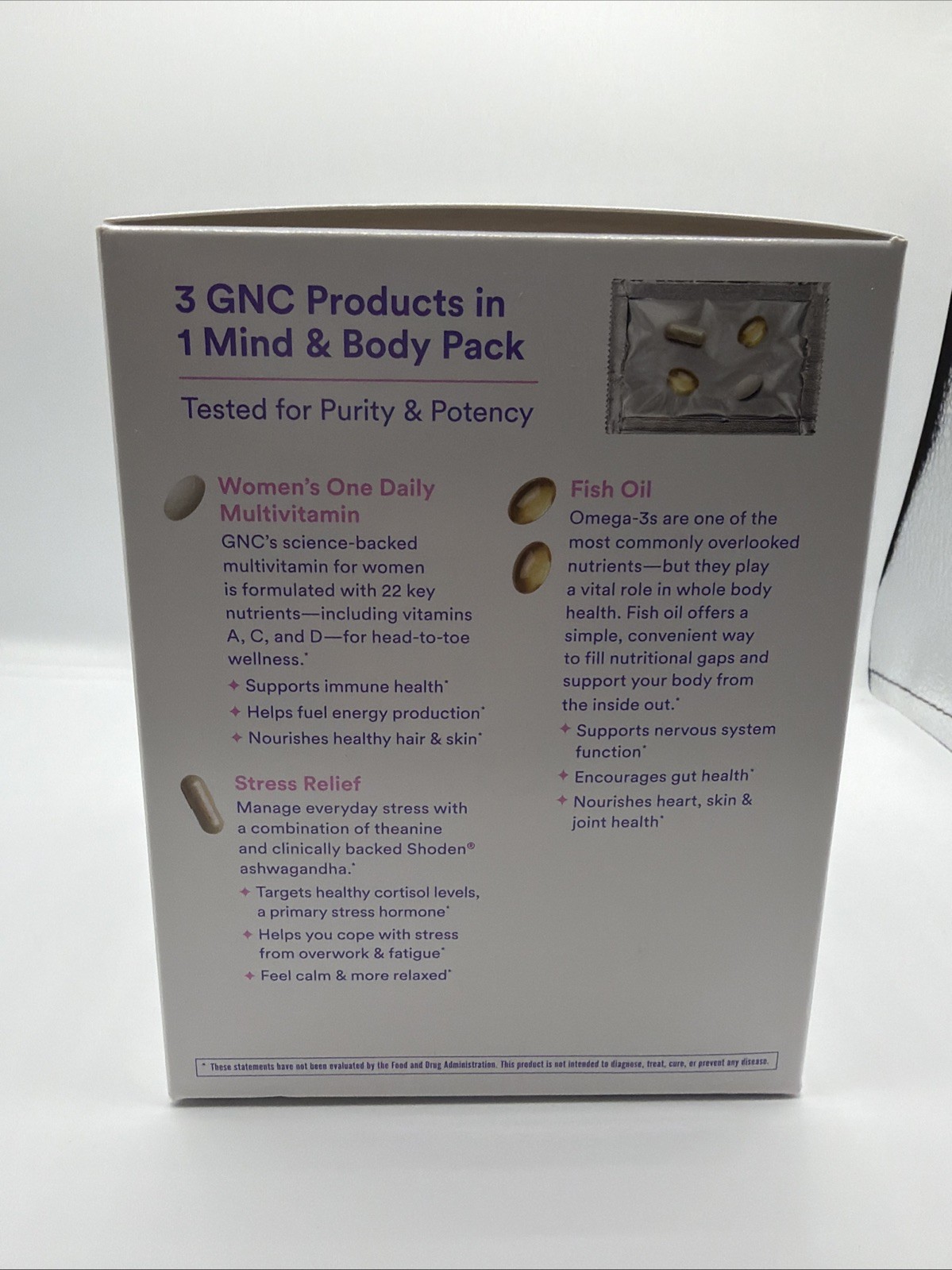 GNC Women’s Stress Relief Vitapak Multivitamin Gluten-Free 30 Packs 30-Day
