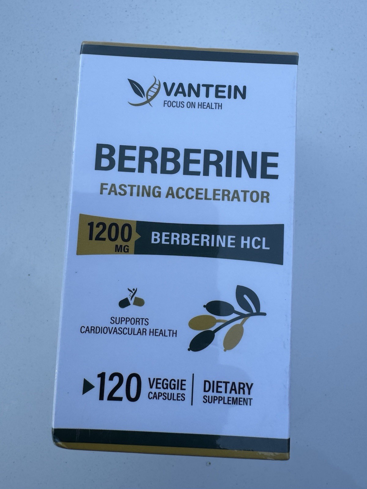 Berberine Supplement 1200mg, 120 Capsules Ultra Purity Berberine Exp 05/2027