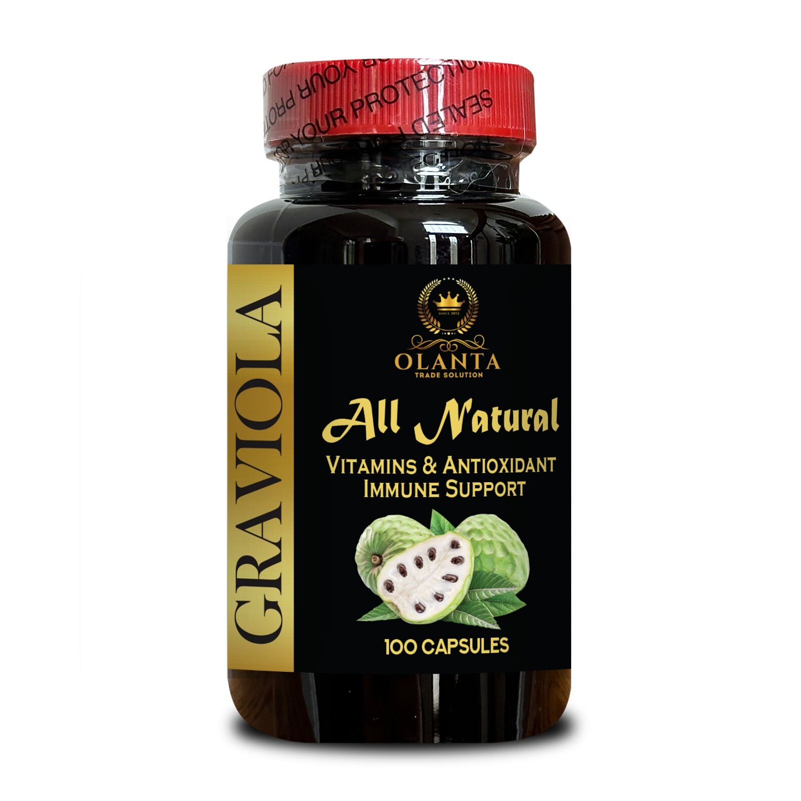 Soursop Graviola Herbal Blend | Natural Capsules for Everyday Vitality | 1 Bot