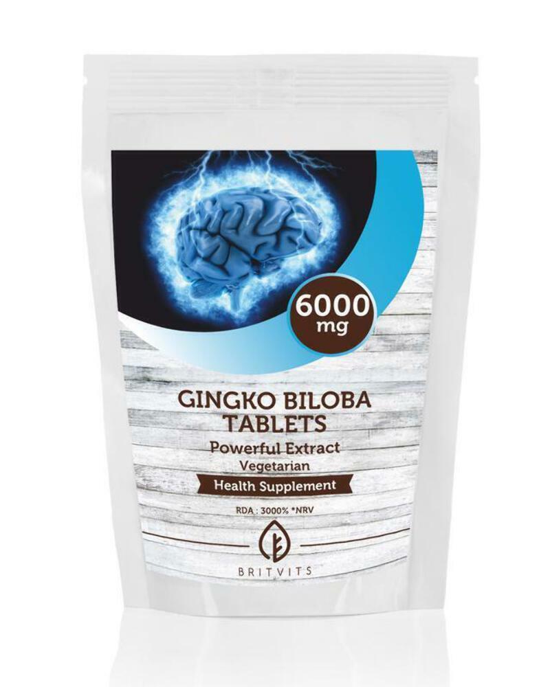 Ginkgo Biloba Herb Extract 6000mg Tablets Choose How Many