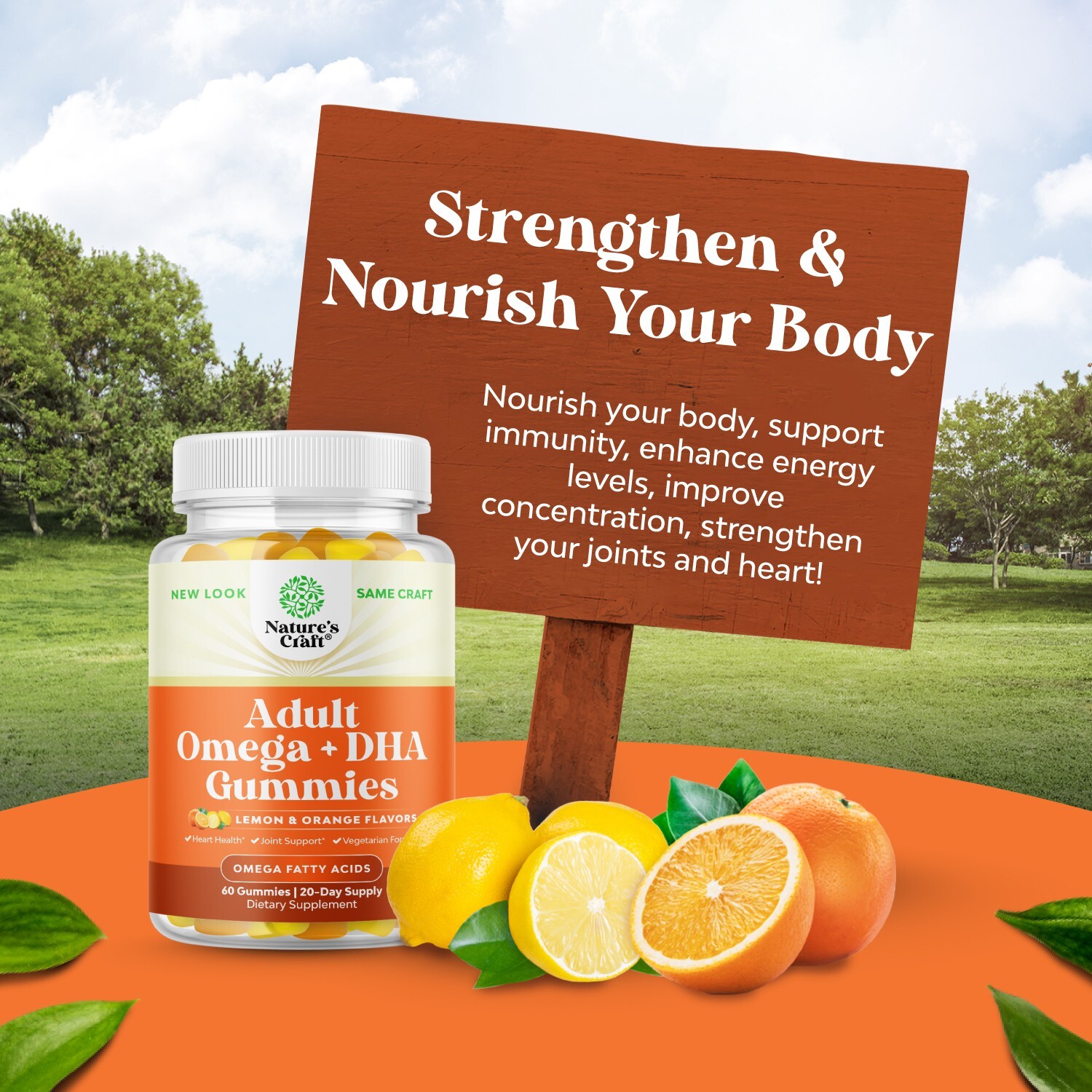 Vegetarian Omega 3 Gummies for Adults – Vegetarian Omega 3 6 9 DHA Gummies