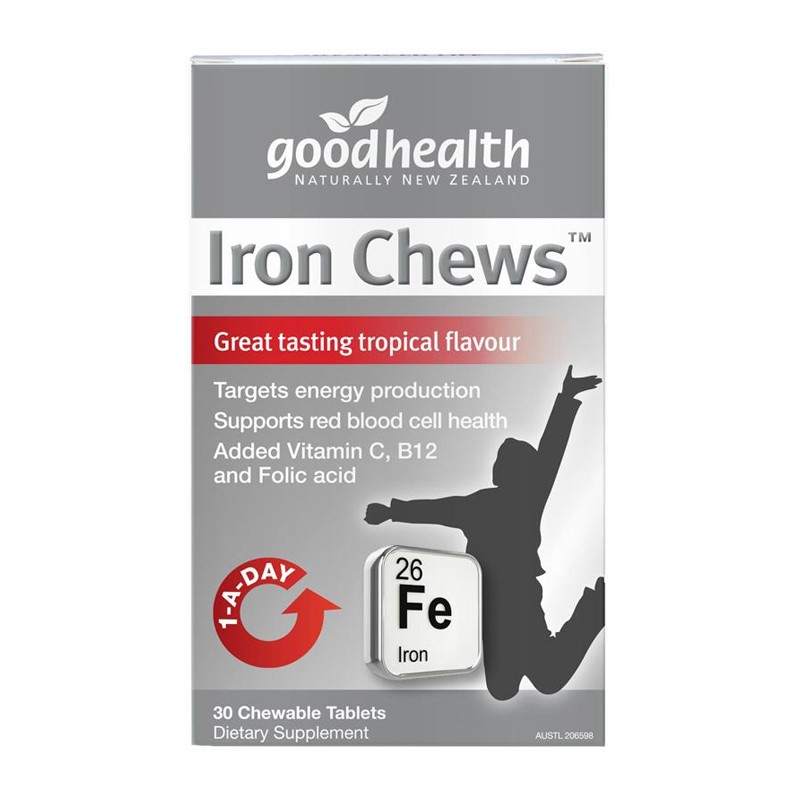 Iron Chews 30 Tabs – Daily Vitality Support – 5 Pack