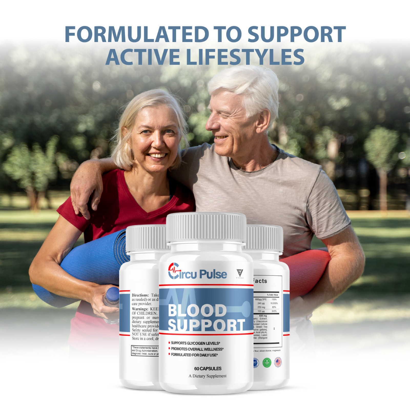 (3 Pack) CircuPulse Glycogen Capsules, Circu Pulse Health Formula (180 Capsules)