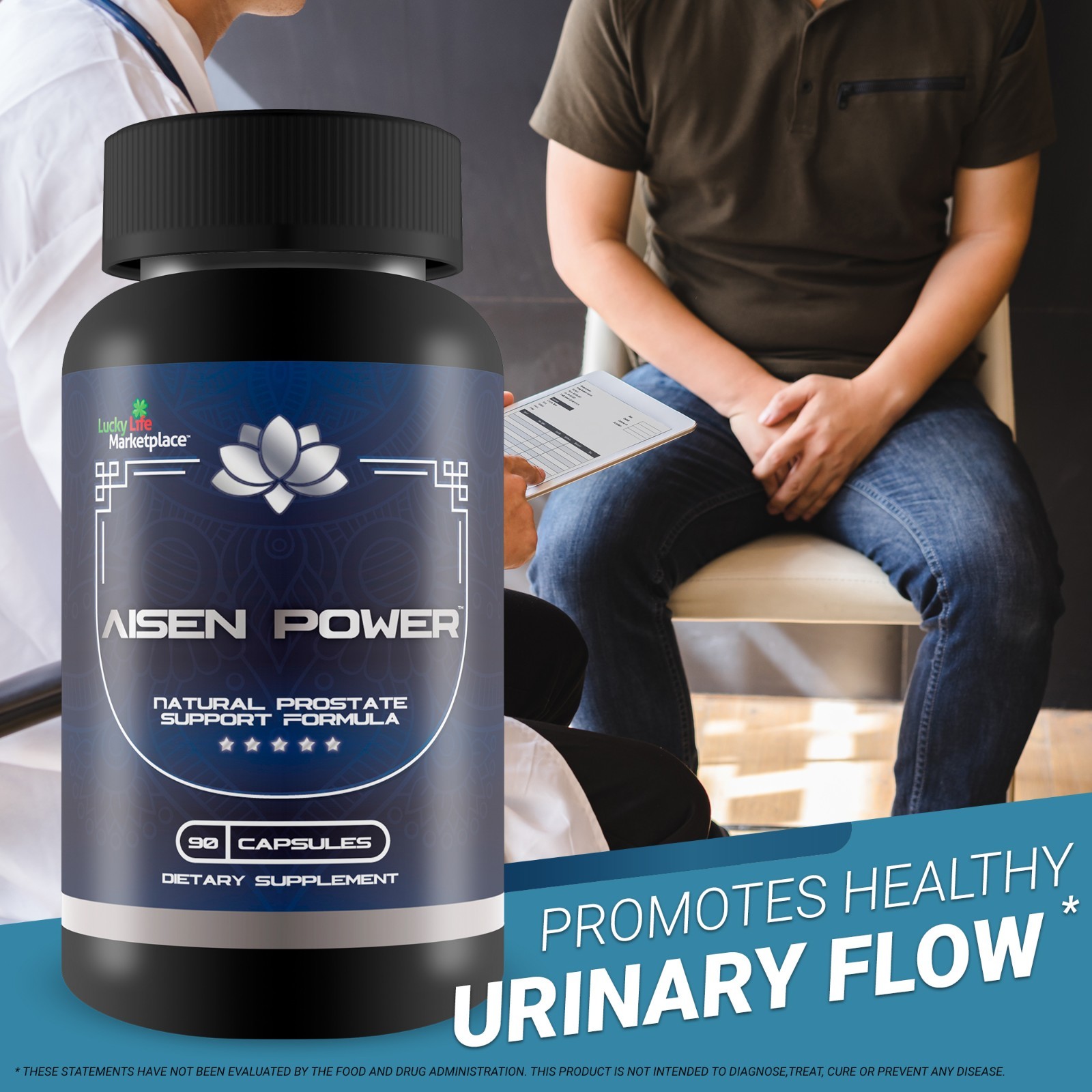 Aisen Power Supplement – Male Prostate Support Supplement – Aid Healthy Urinary