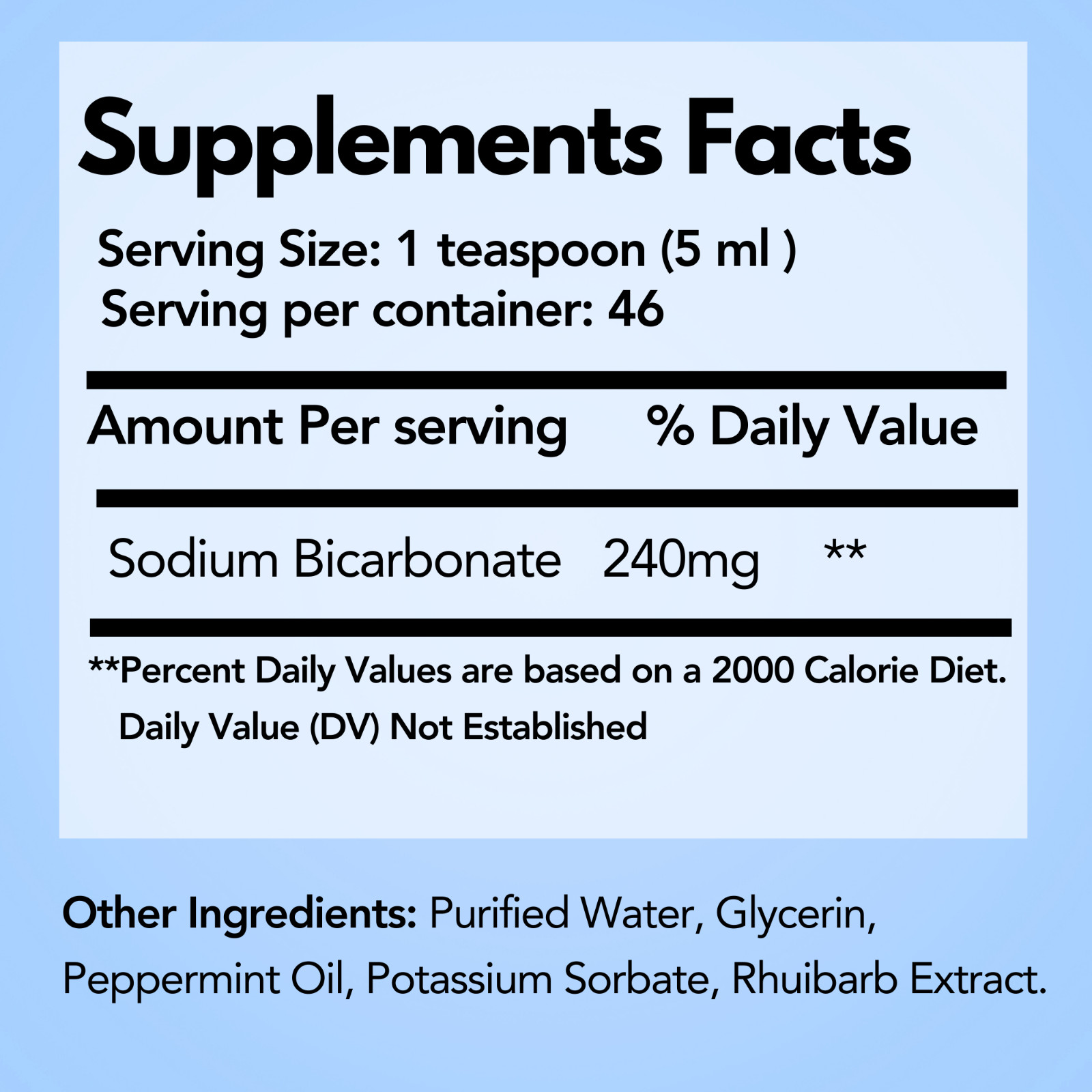 Arymar Liquid Sodium Bicarbonate – Daily Wellness Supplement, 8 fl oz