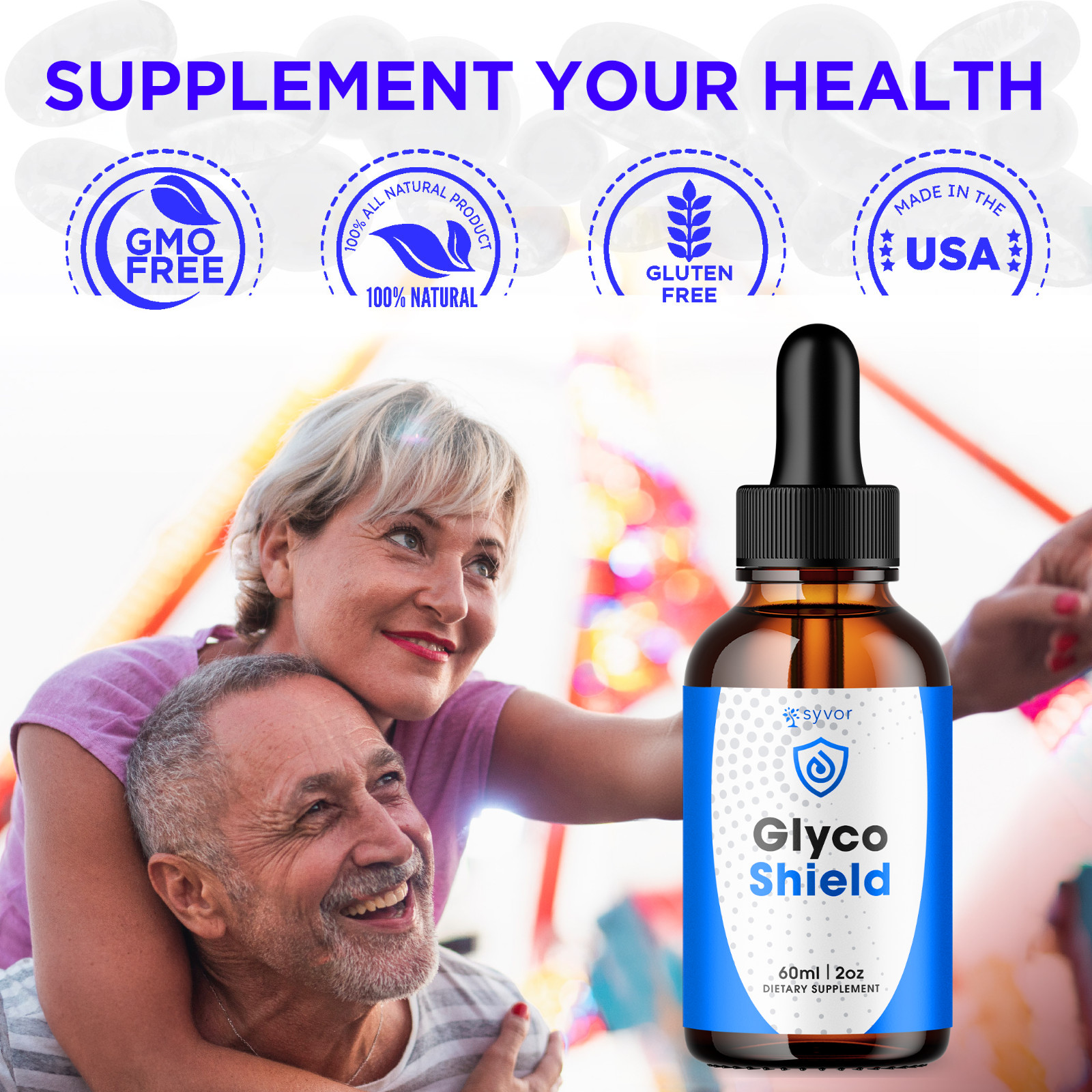 (2 Pack) Glyco Shield Blood Support Drops Advanced Vitamin Supplement 2ML