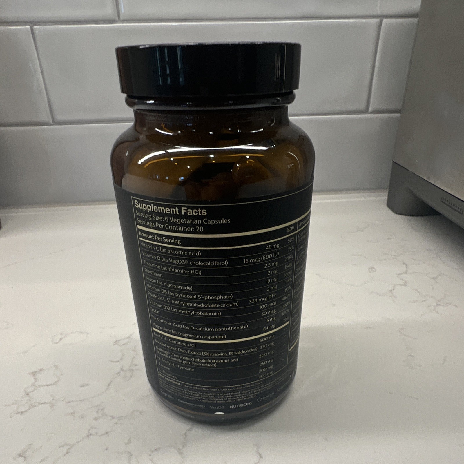 Qualia Mind Brain Health Dietary Supplement 120 Capsules, GMO Free