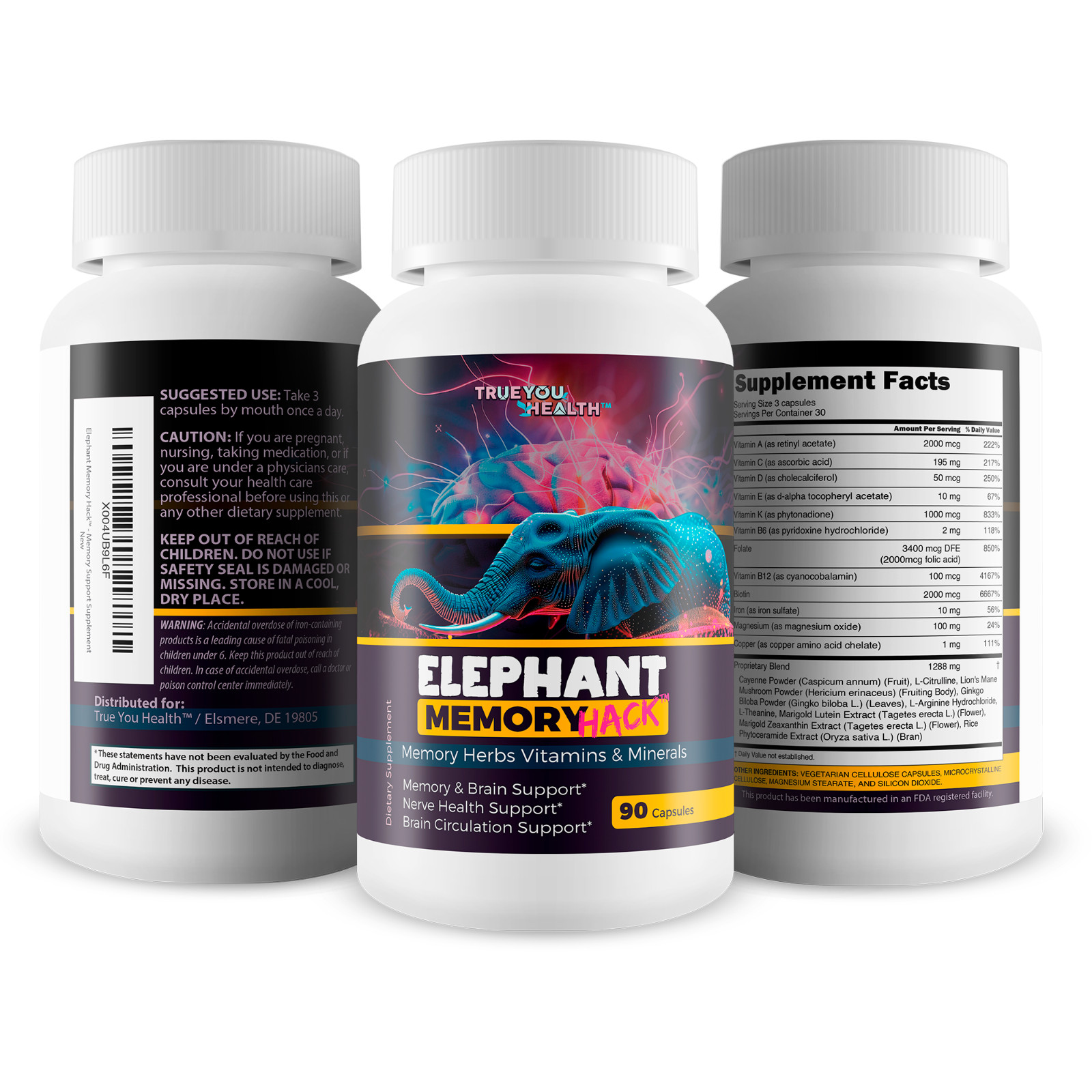Elephant Memory Hack – Our Best Brain Supplement for Mental Alertness, Memory