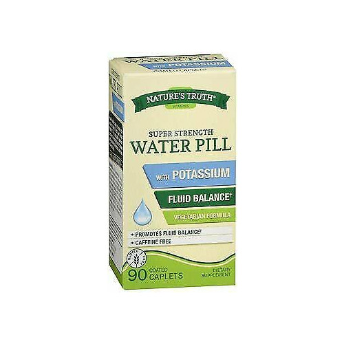 Natures Truth Water Pill with Potassium Tablets Supplement Super Strength 90 ct