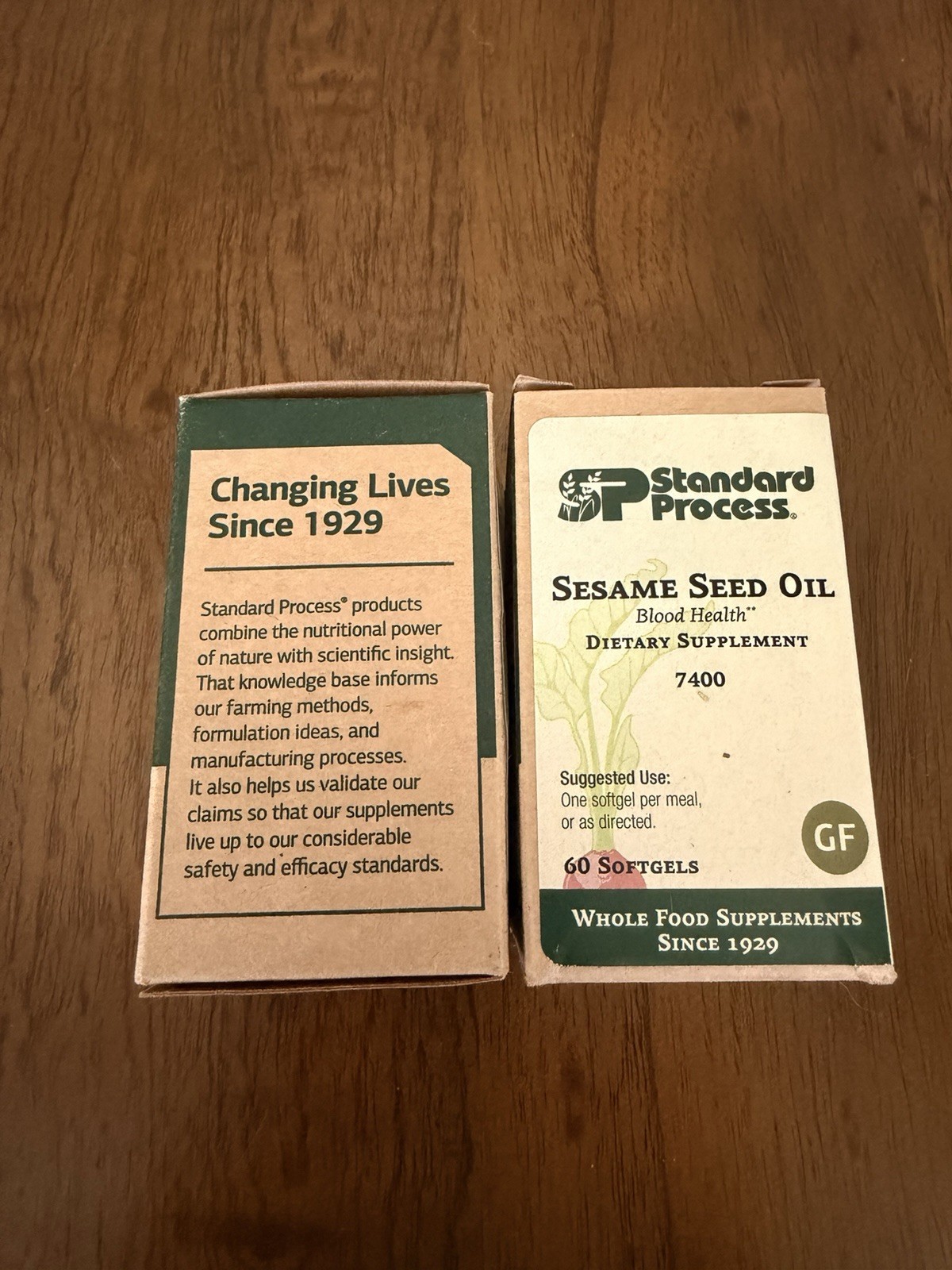 2 Standard Process Sesame Seed Oil Softgels 60 ct 7400 Blood Health Gluten-Free
