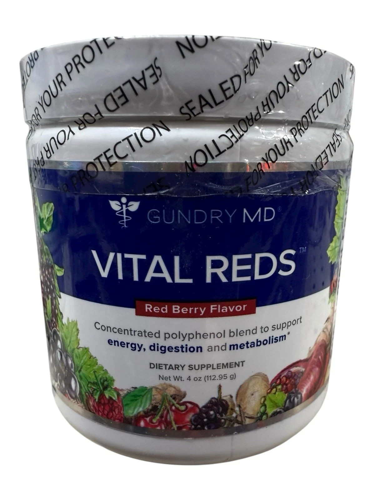 Vital Reds By Gundry MD – Polyphenols. Support Metabolism , Digestion MFG 04/25