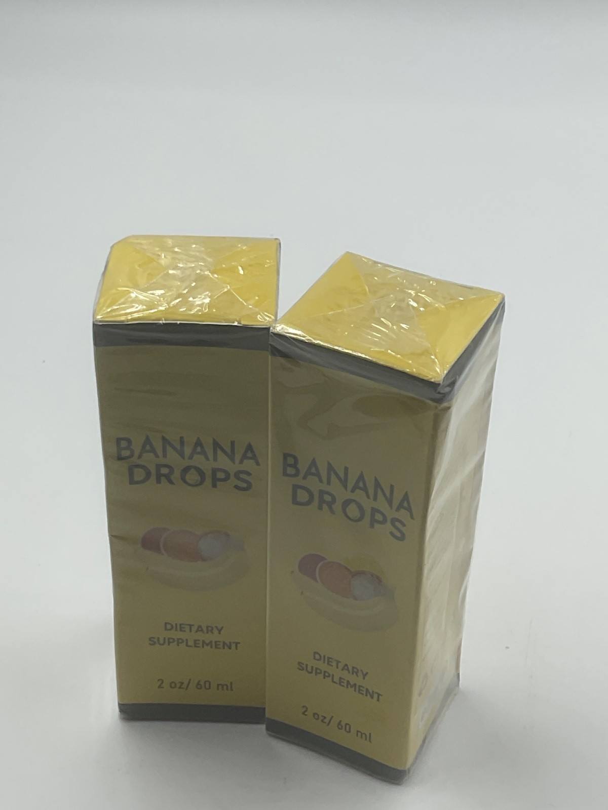 Banana Drops for Weight Loss Liquid Dietary Supplement 2-pk Exp 3/27 Free Ship