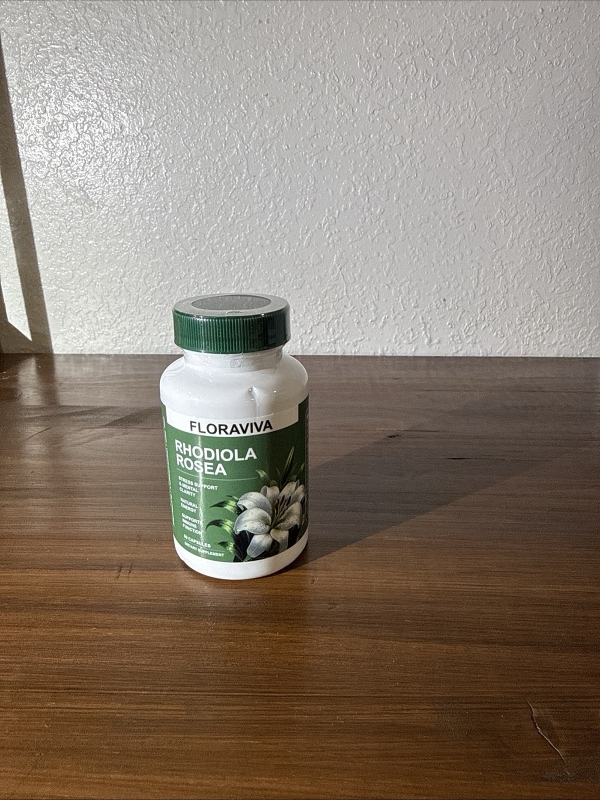 Floraviva Rhodiola Rosea Extract 500mg 60 Capsules Vegan Gluten-Free Non-GMO