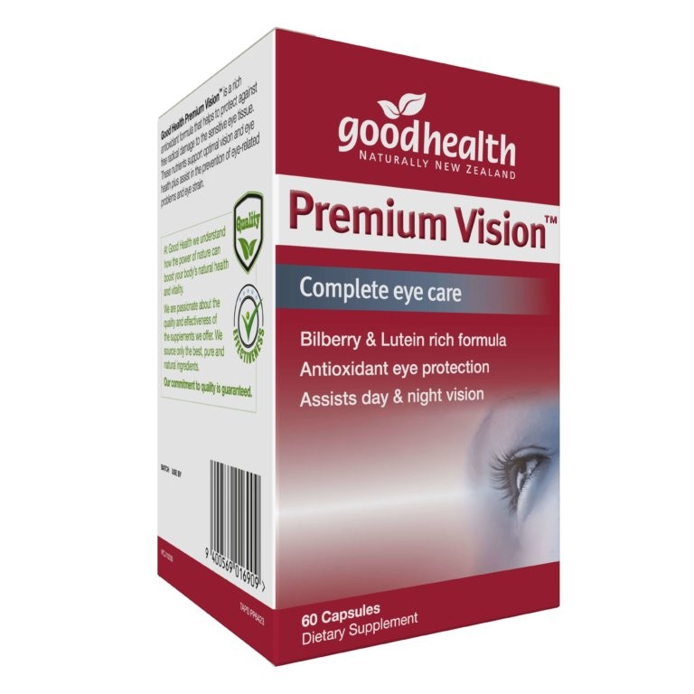 Premium Vision Support Capsules (60 Count) – 5 Pack