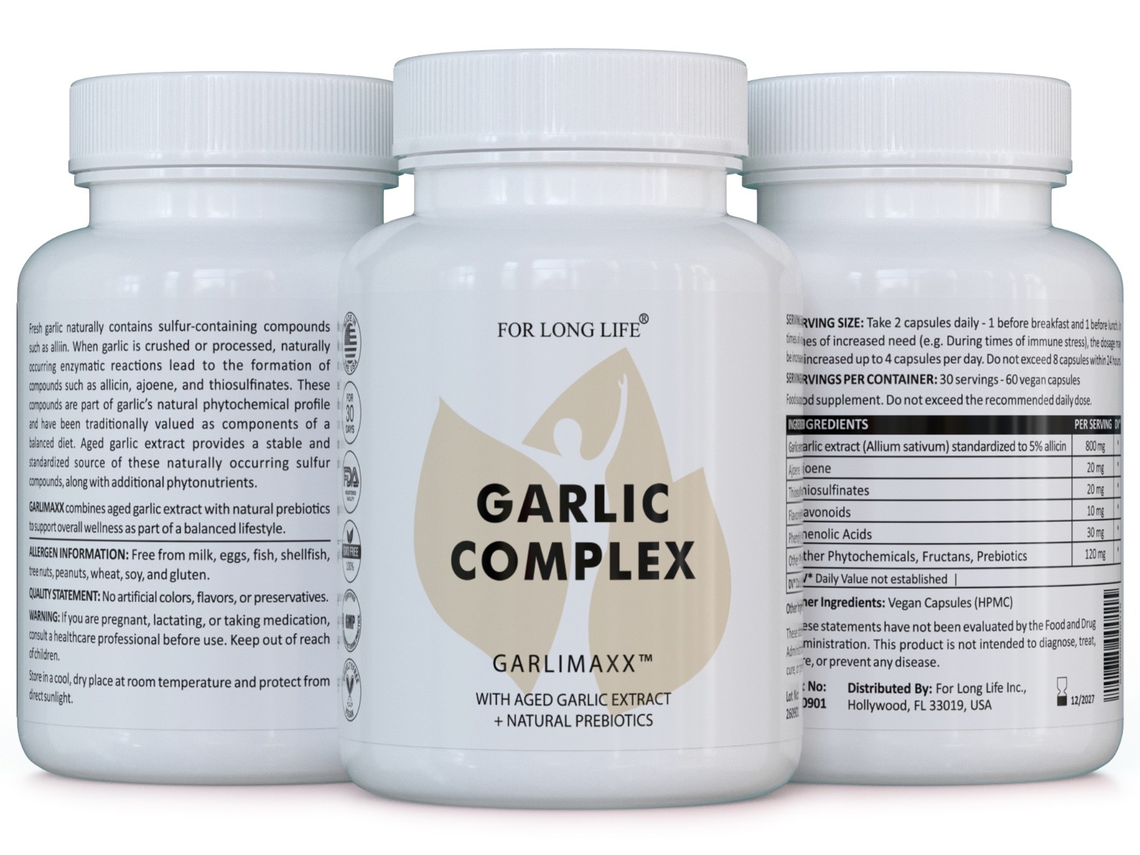 Pack of 2 – Garlic Complex – GARLIMAXX | Heart, Immunity & Antioxidant Aid