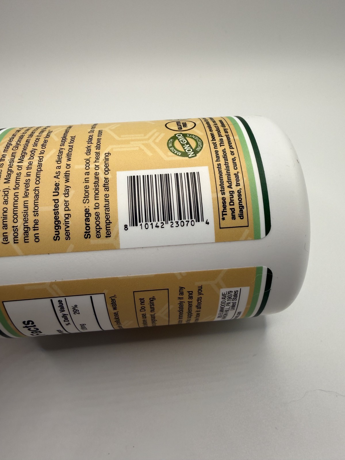 Double Wood Supplements Magnesium Glycinate Extra Strength 90 Capsules – New