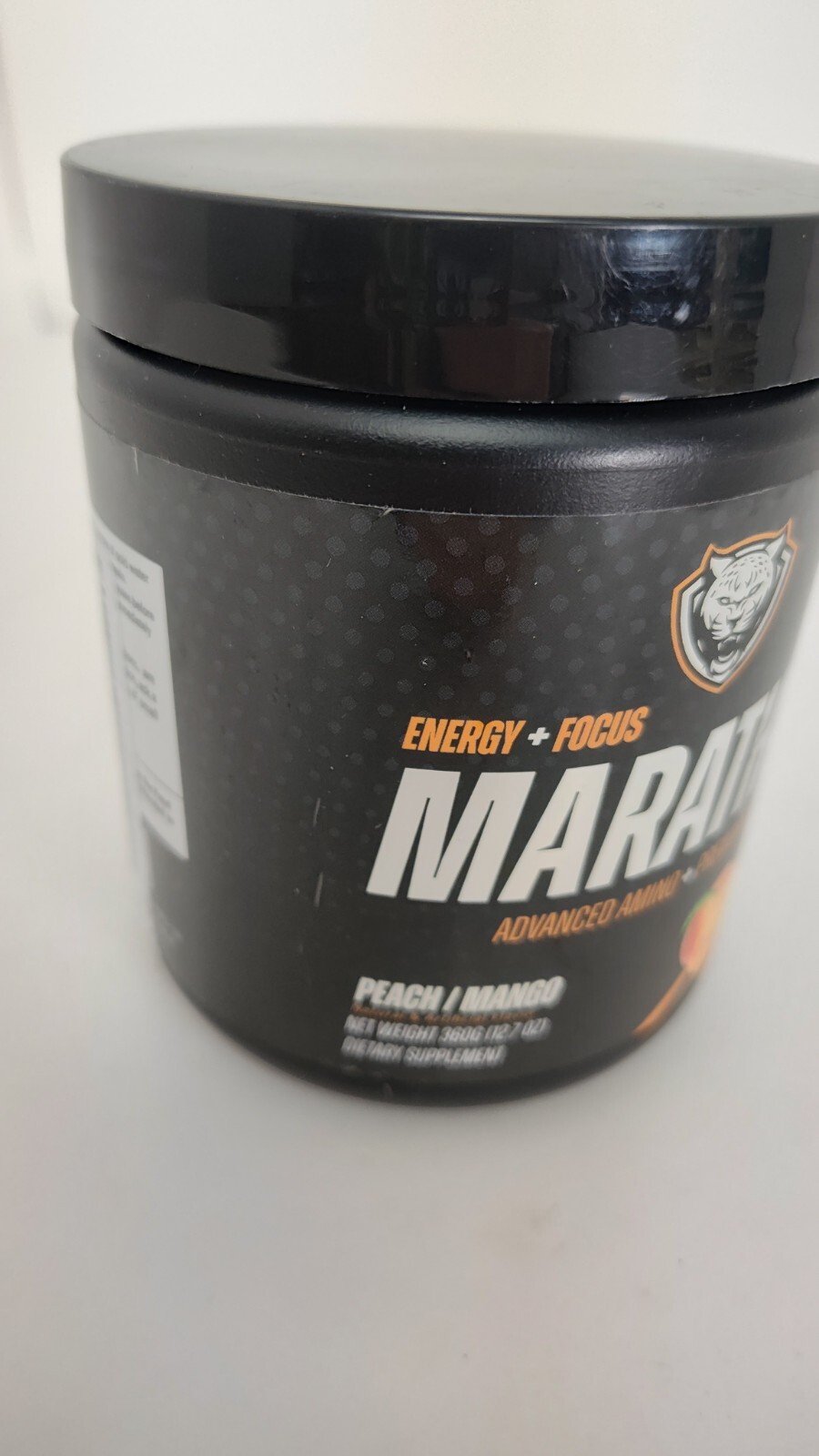 Marathon, Advanced Amino + Preworkout Formula, Peach Mango, 12.7 oz (360 g)