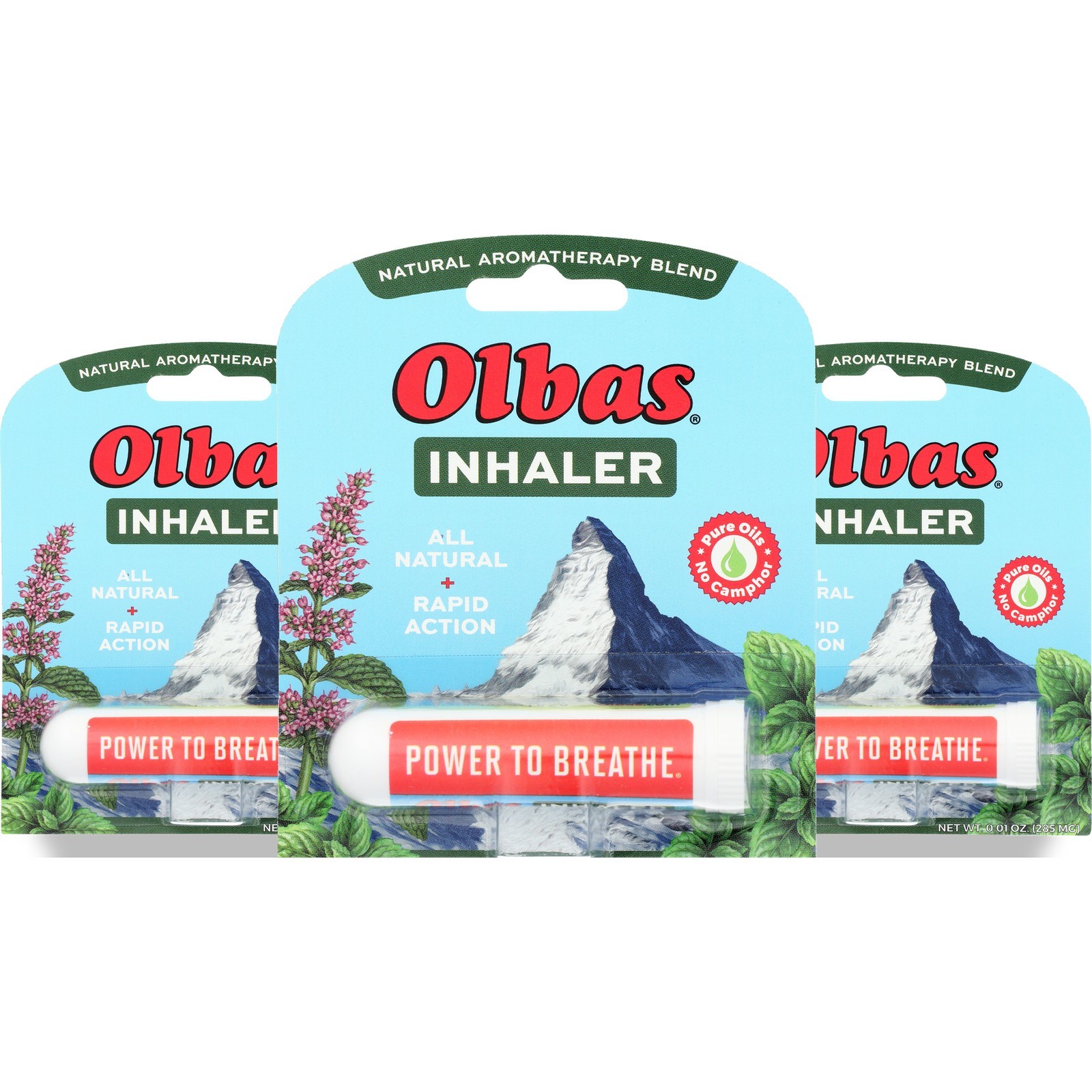 Olbas Therapeutic Aromatherapy Inhaler Natural Oil Blend 0.01 Oz 3 Pack