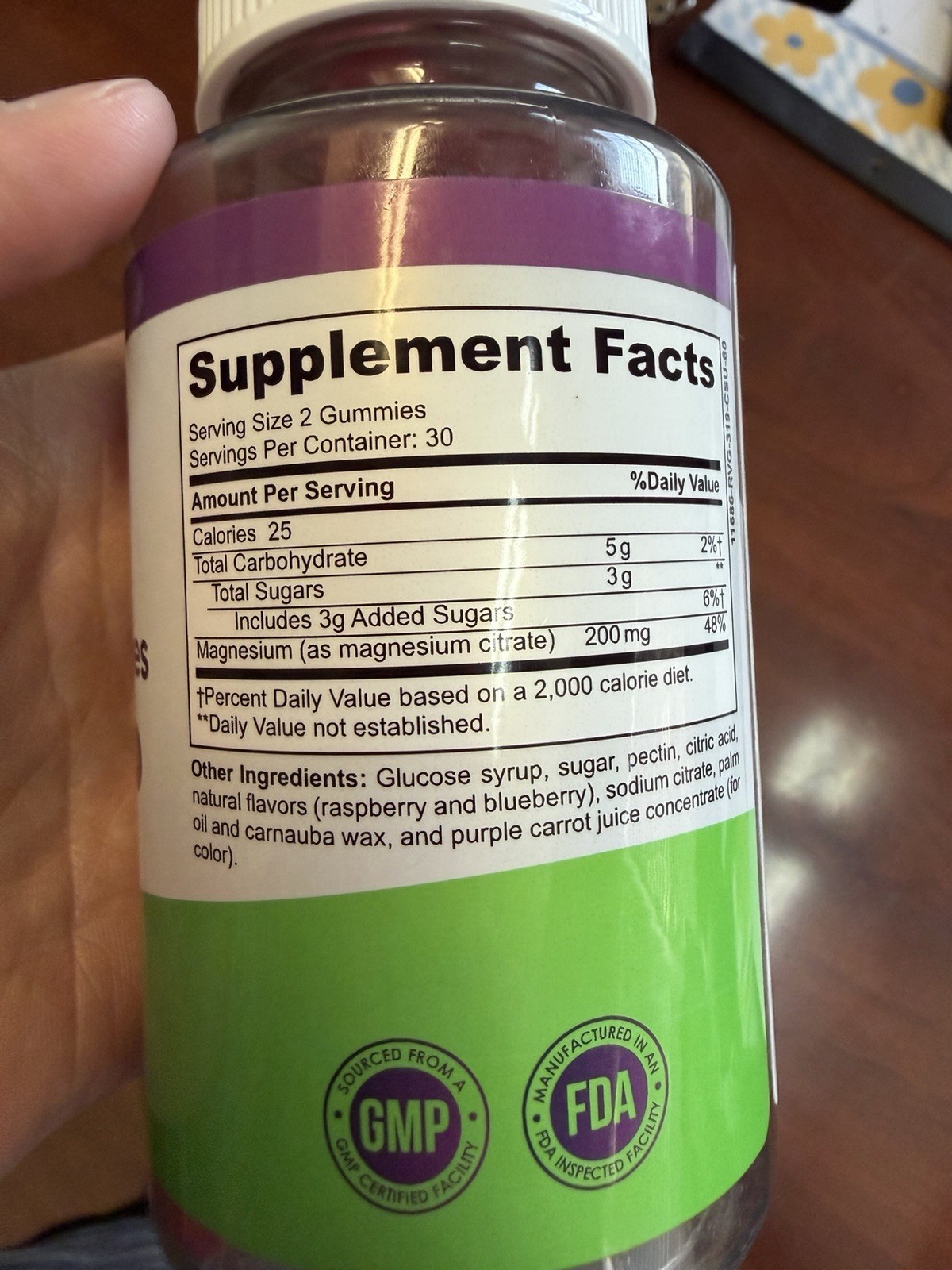 Migraceutics Magnesium Citrate Gummies 200mg Mixed Berry Gluten-Free 60ct