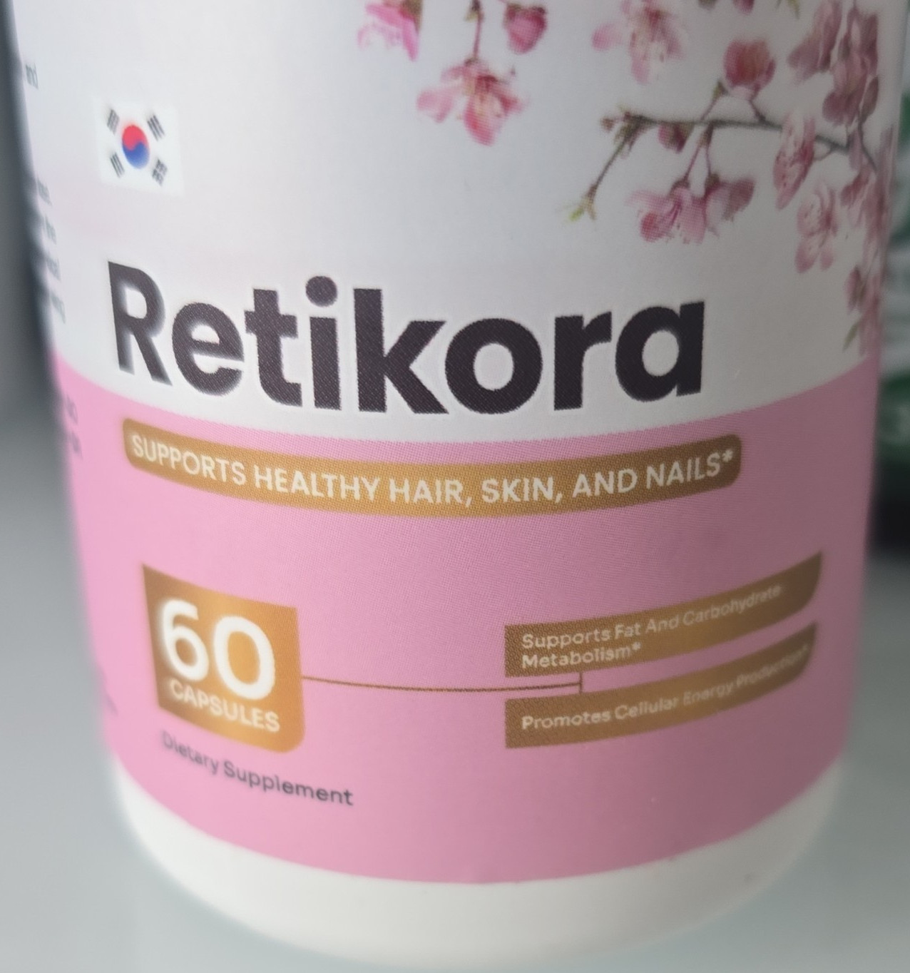 Retikora Hair Skin & Nails Support 60 Capsules Biotin Vitamin C & E Gluten Free