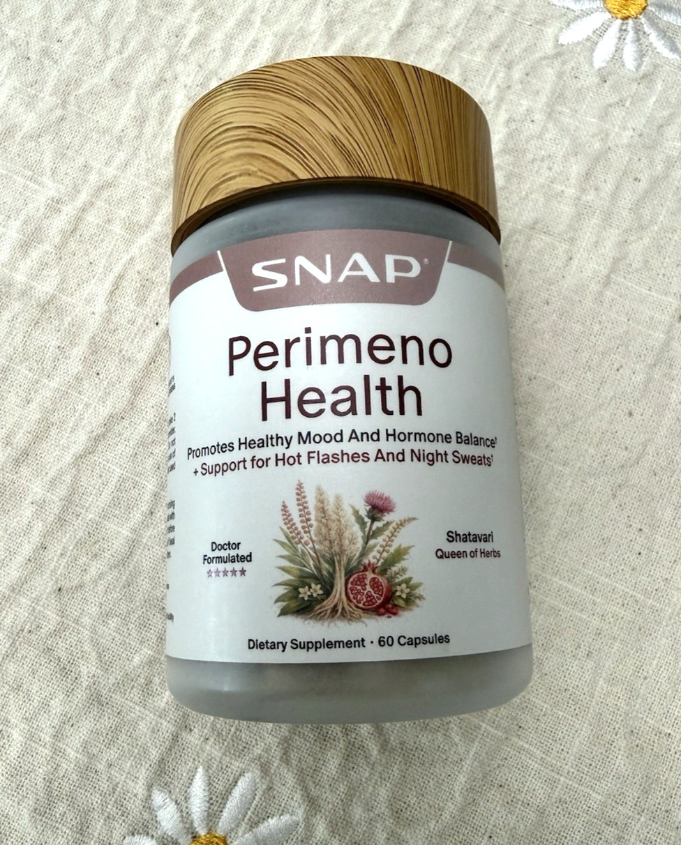 SNAP Perimeno Health Hormone Balance Vegan Gluten-Free 60 Count Exp 03/2029- NEW