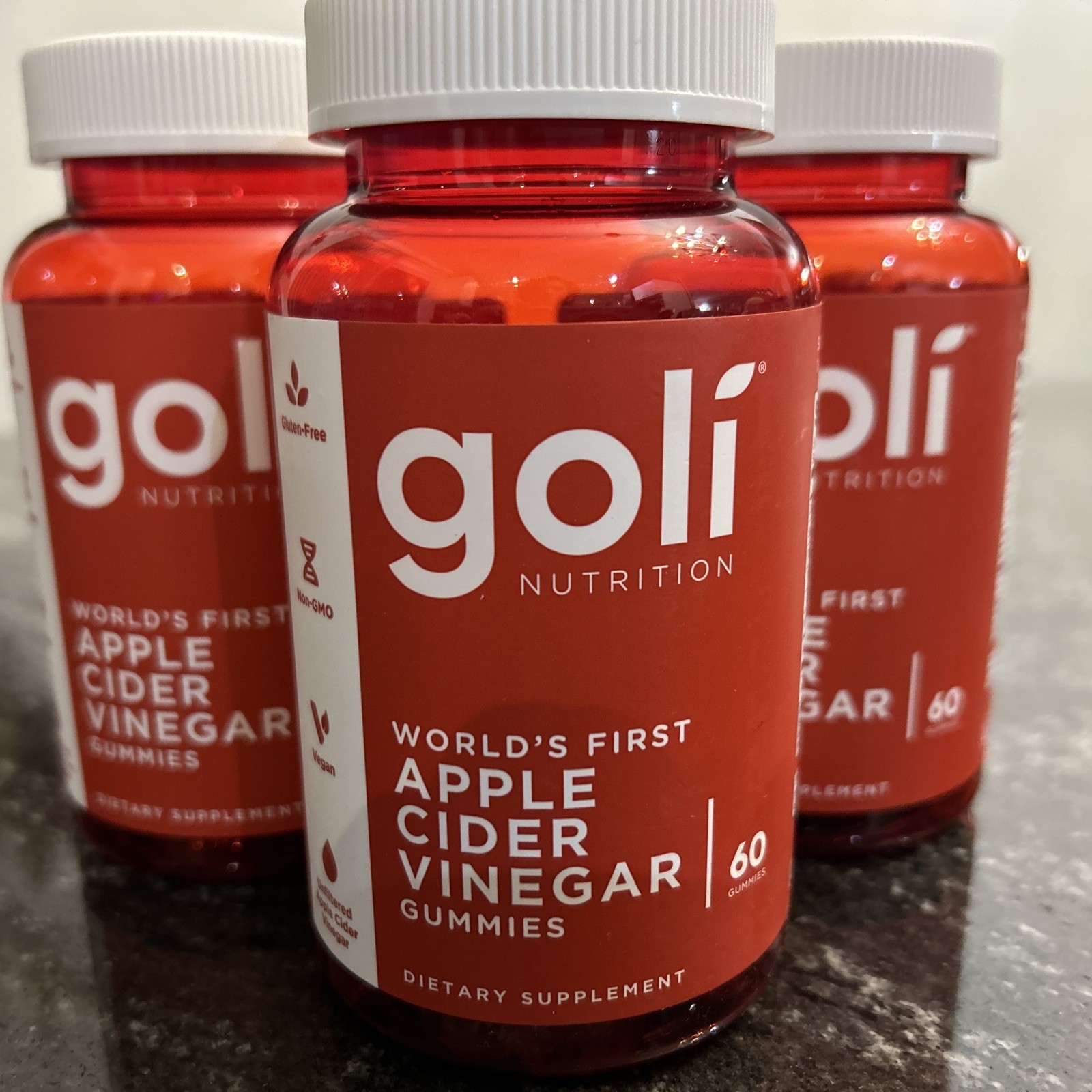 Goli Nutrition Apple Cider Vinegar Gummies Vitamin B9 B12 Detox 3 Pk Exp: 03/27