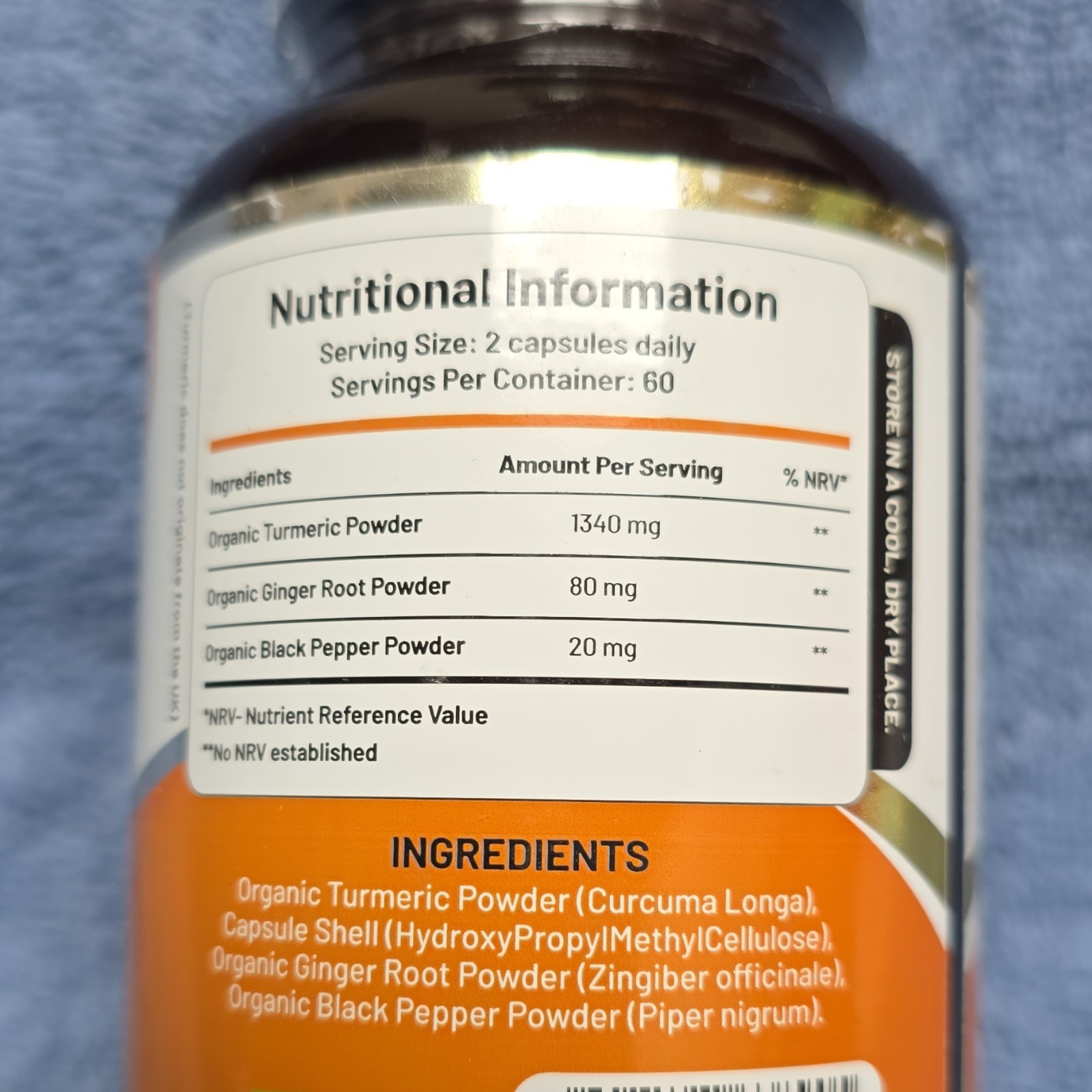 Prowise Healthcare Turmeric Ginger Black Pepper Vegan 120 Capsules 1440mg