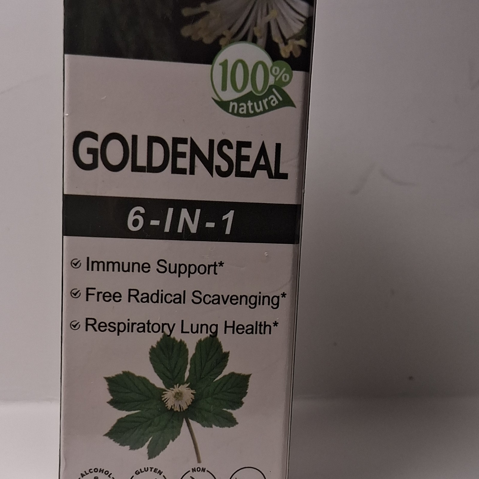 Goldenseal Echinacea Elderberry Mullein Thyme Liquid 850mg Immune Support 1ml