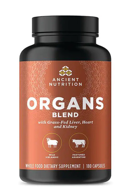 Ancient Nutrition Organ Supplements, Grass-Fed and Wild Organ Complex 180 Caps