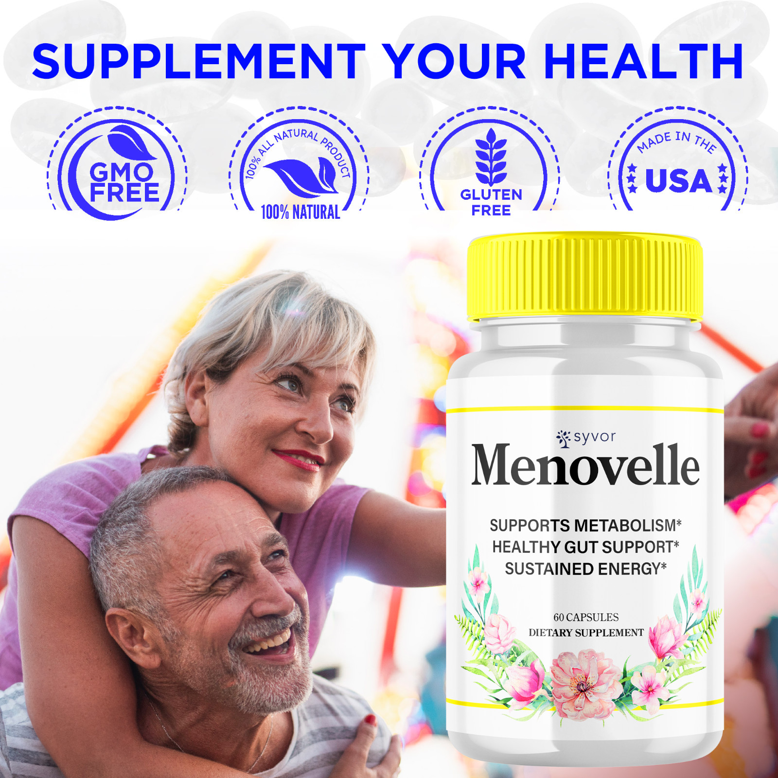 Menovelle Advanced Support Pills Advanced Energy Vitamin Supplement 120 Capsules