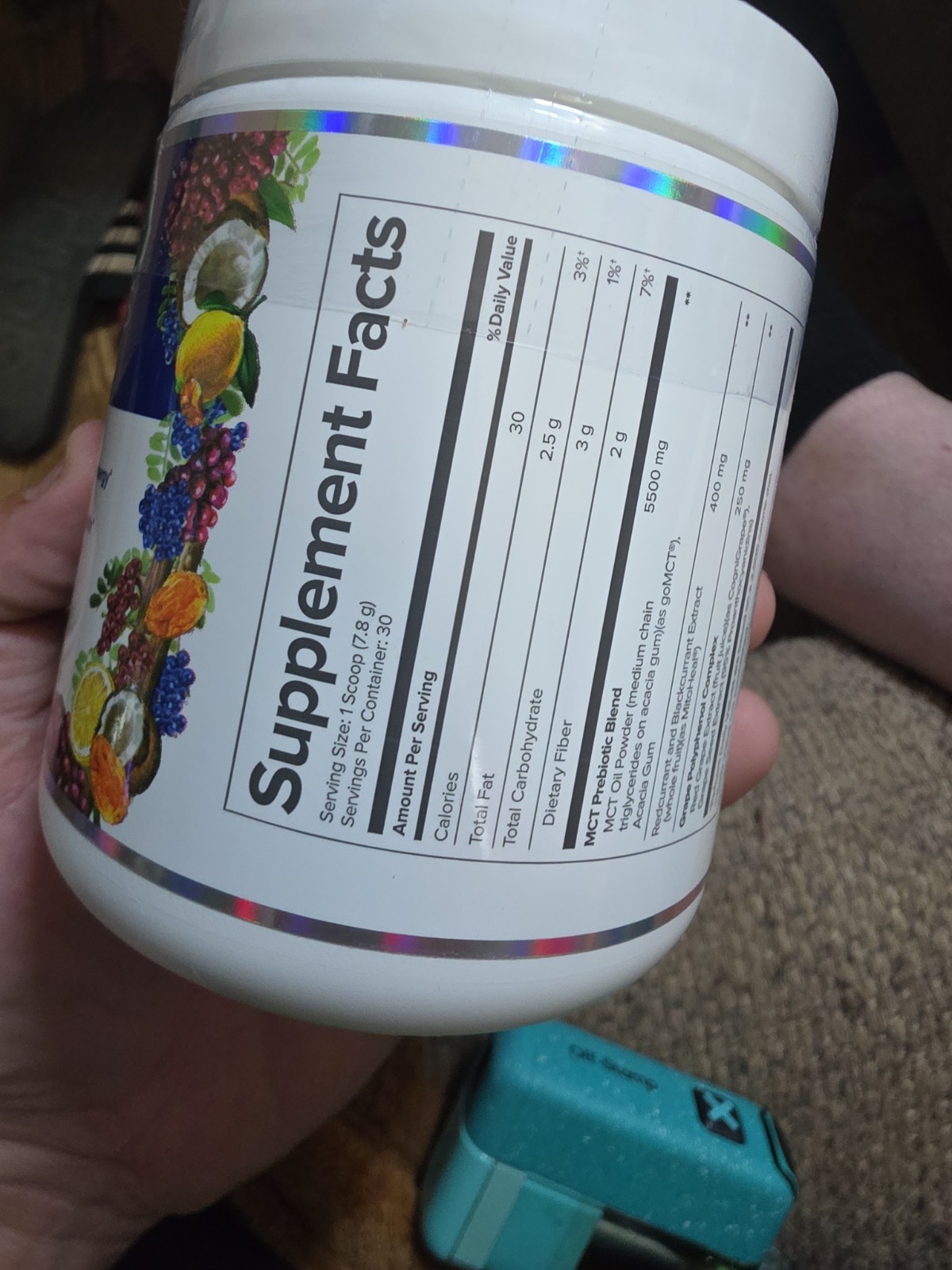 Gundry MD MCT Wellness Blueberry Lemonade Powder 8.25 oz Energy Brain Support