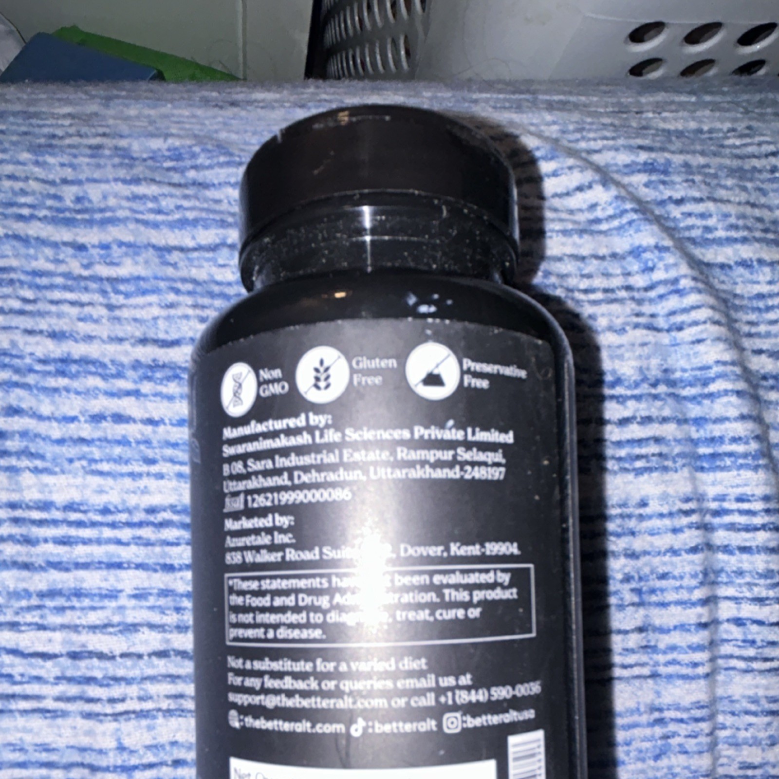 BetterAlt Sea Moss Black Seed Ashwagandha Black Pepper Vitamin C Capsules 120