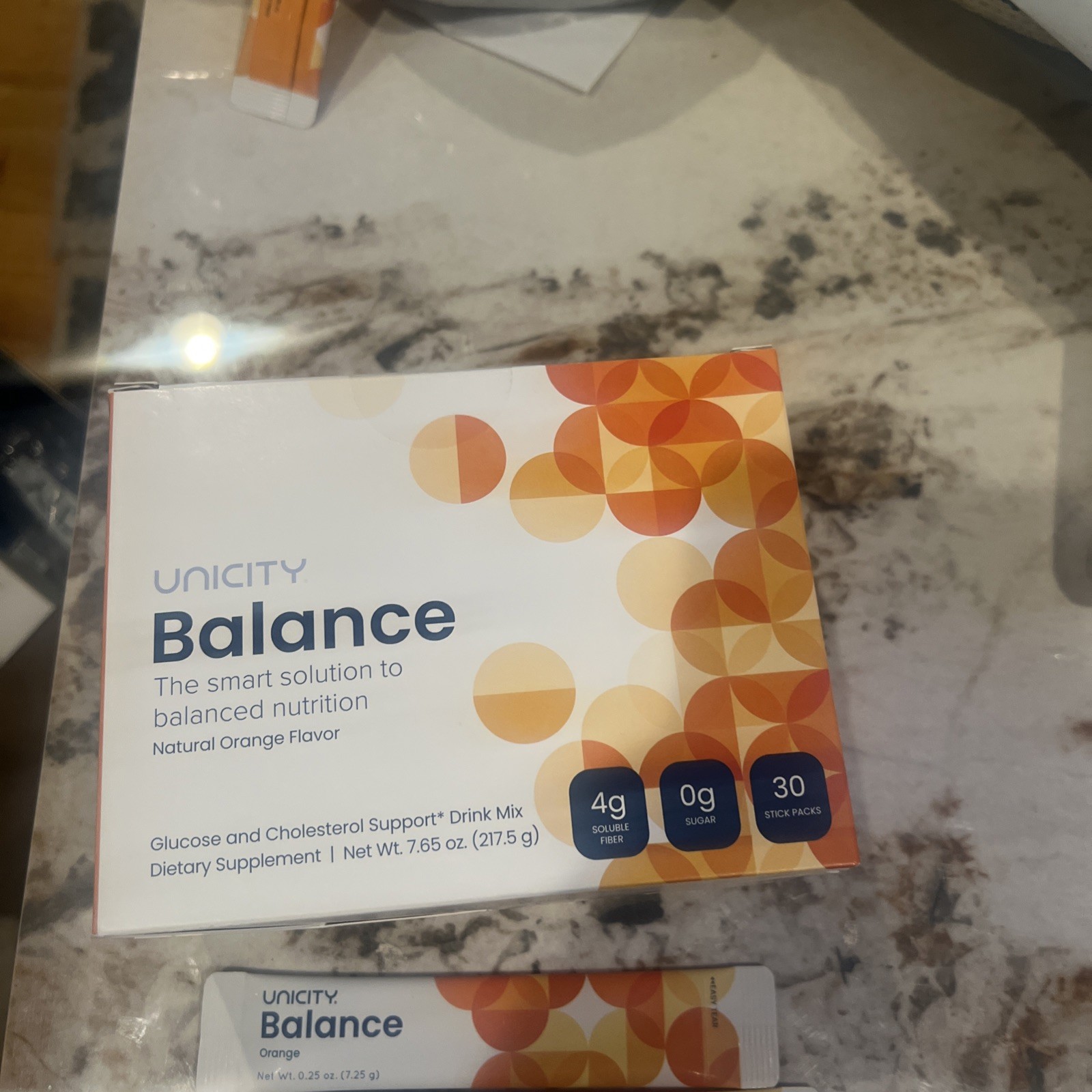 UNICITY Balance Cholesterol Support Drink Mix 30 Stick Pack (ORANGE) Exp 06/2026