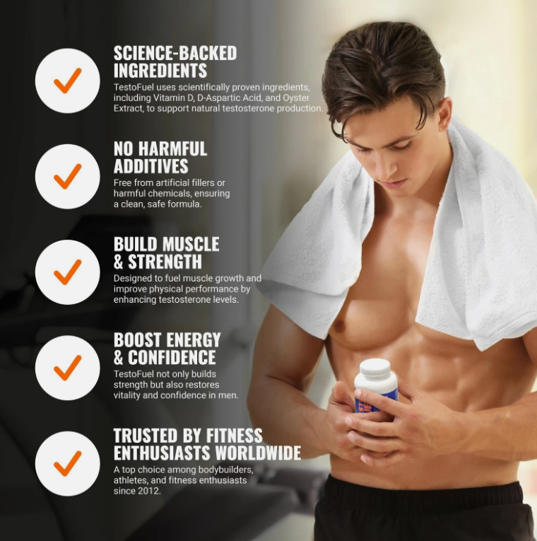 TestoFuel – #1 Best Testosterone Booster for Men – Build Muscle and Strength