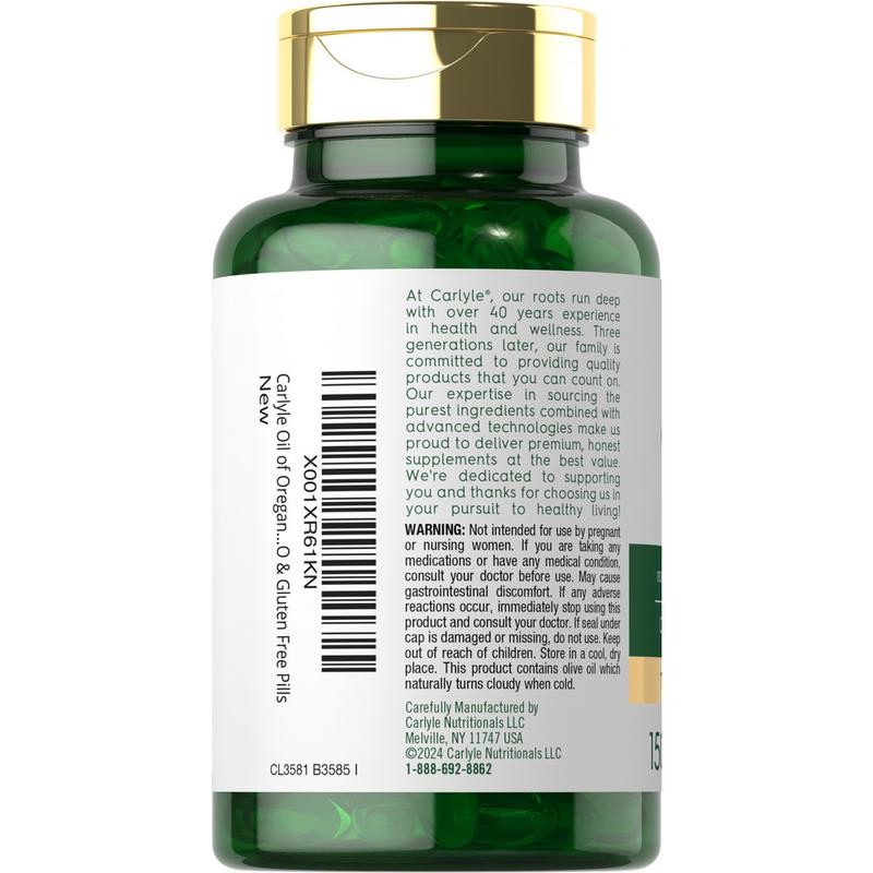Natural Safe Effective High-Quality Premium Oregano Oil Supplement 4000mg with C