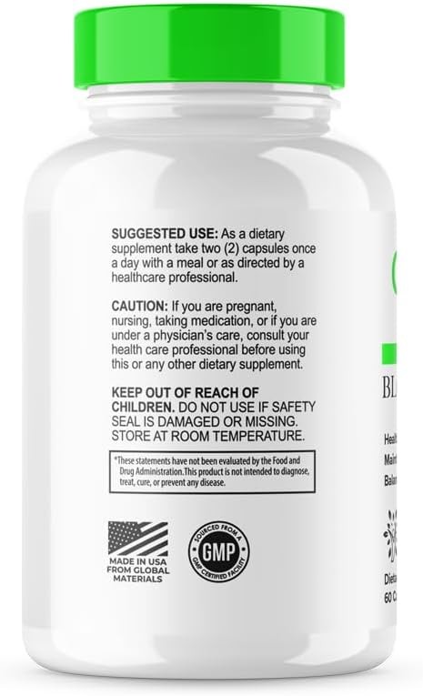 (5 Pack) GF Caps Capsules, Official GF Caps Advanced Blood Formula Support 300ct