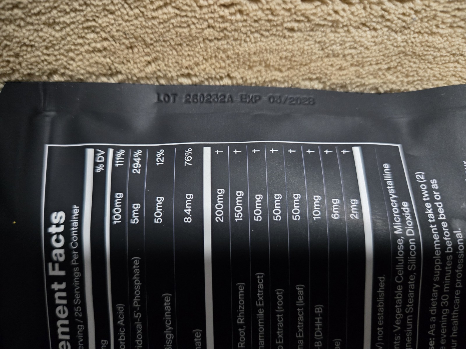 Stasis Daytime + Nighttime Supplement 2 Bags 50 Veg Caps Each