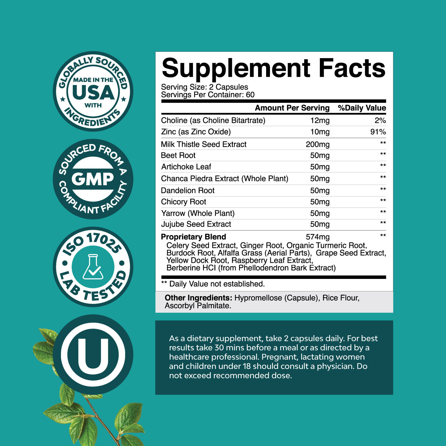 Liver Cleanse Detox & Repair Formula – Herbal Liver Support Supplement