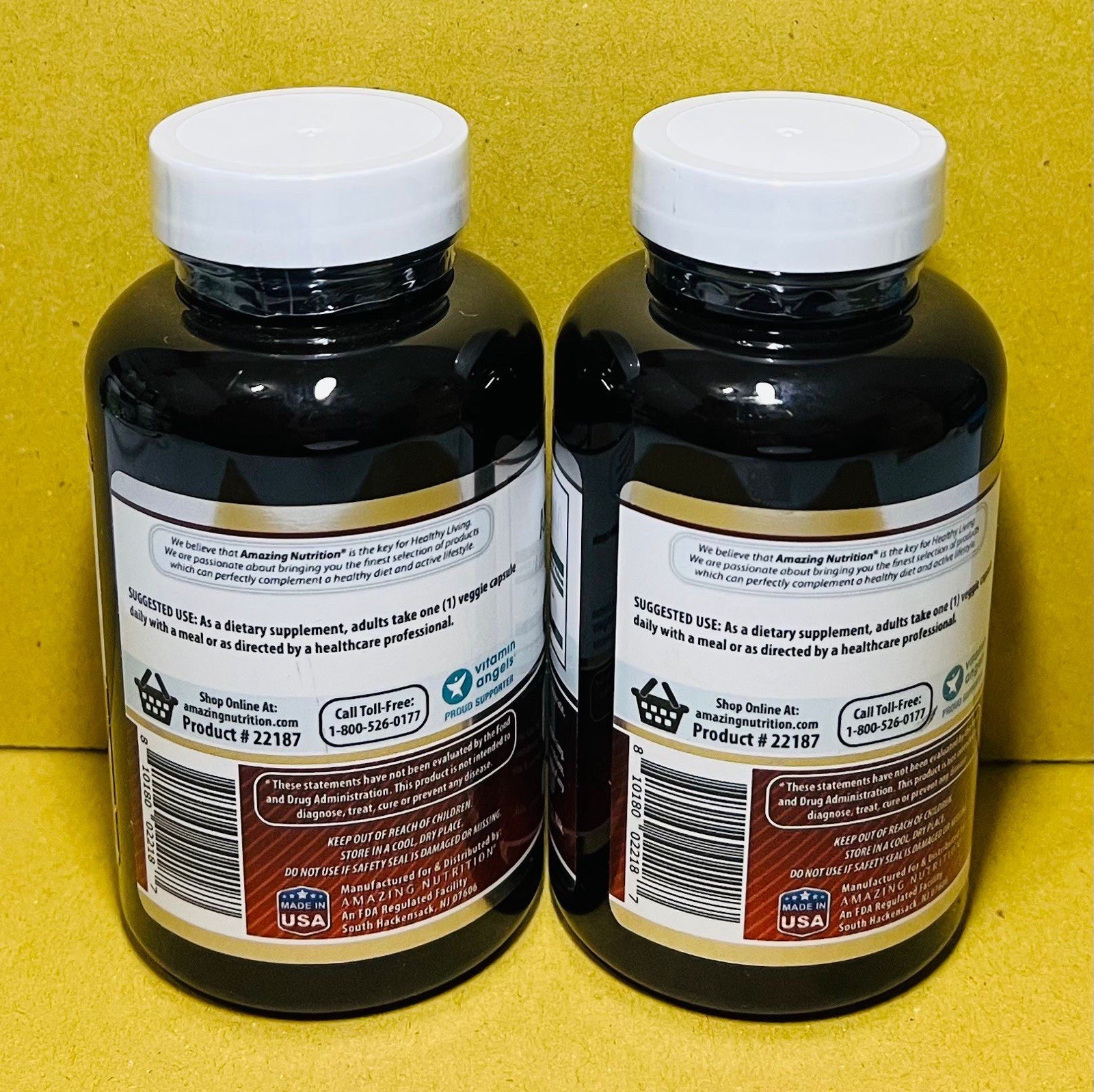 Amazing Formulas Quercetin 500mg 120 Veggie Capsules –Immune Support Antioxidant