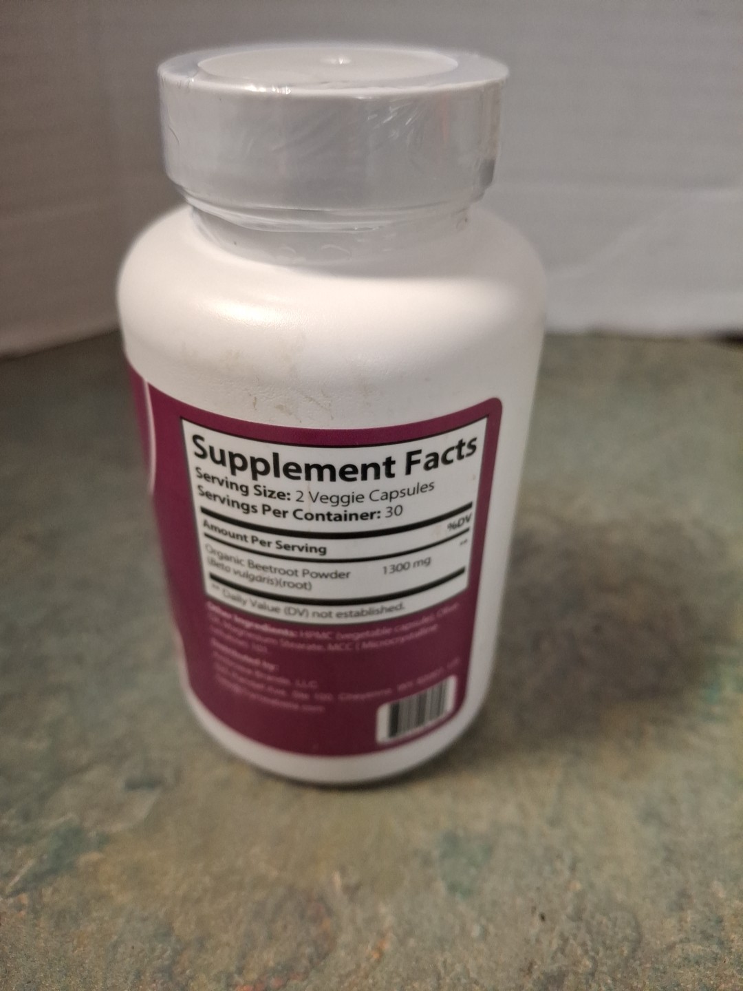 Rosabella Beetroot Capsules 1300mg Athletic Performance & Circulation 60ct