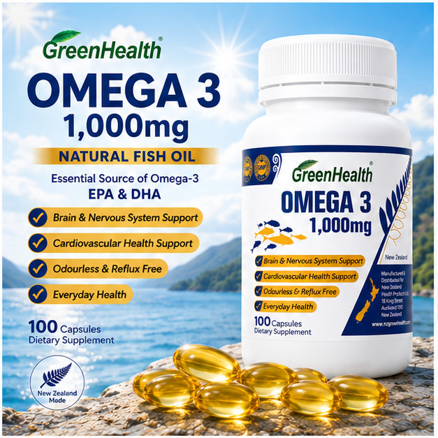 New Zealand Omega 3 1000mg x 100 Capsules