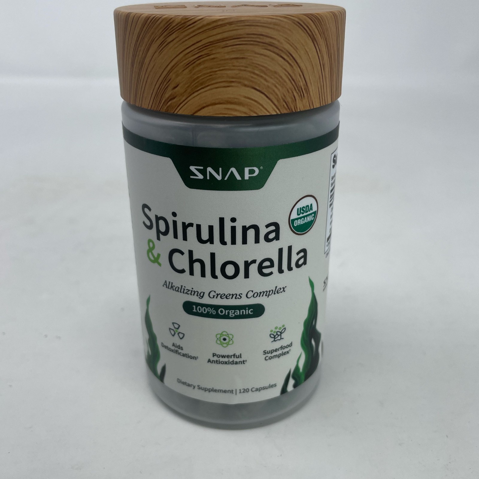 Organic Spirulina & Chlorella Capsules 240ct – 2 Pack – Superfood Detox Aid