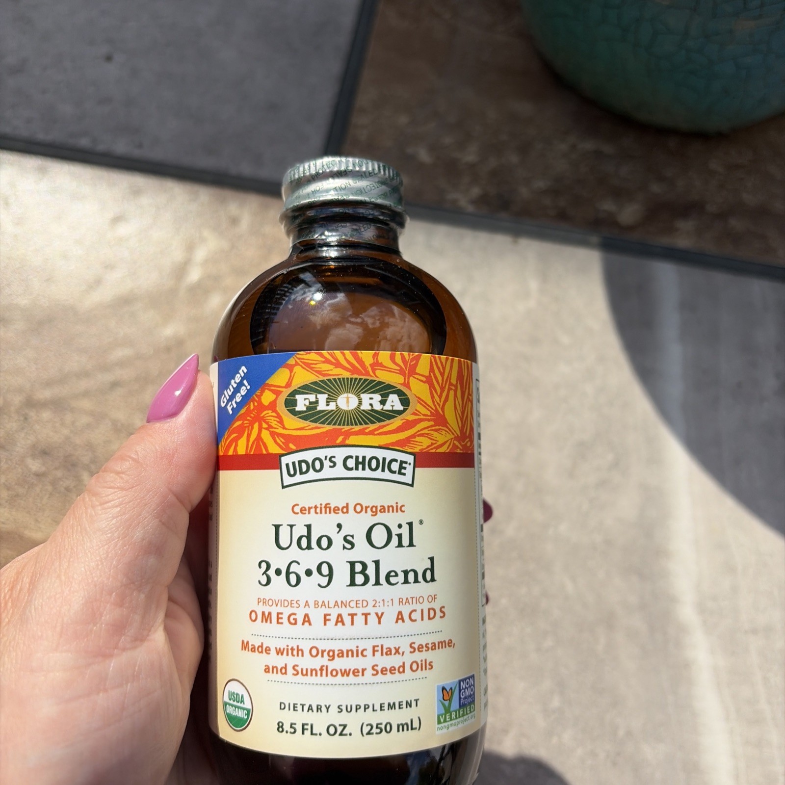 Flora Udo’s Oil 369 Blend 8.5 oz Omega Fatty Acids 16 Servings