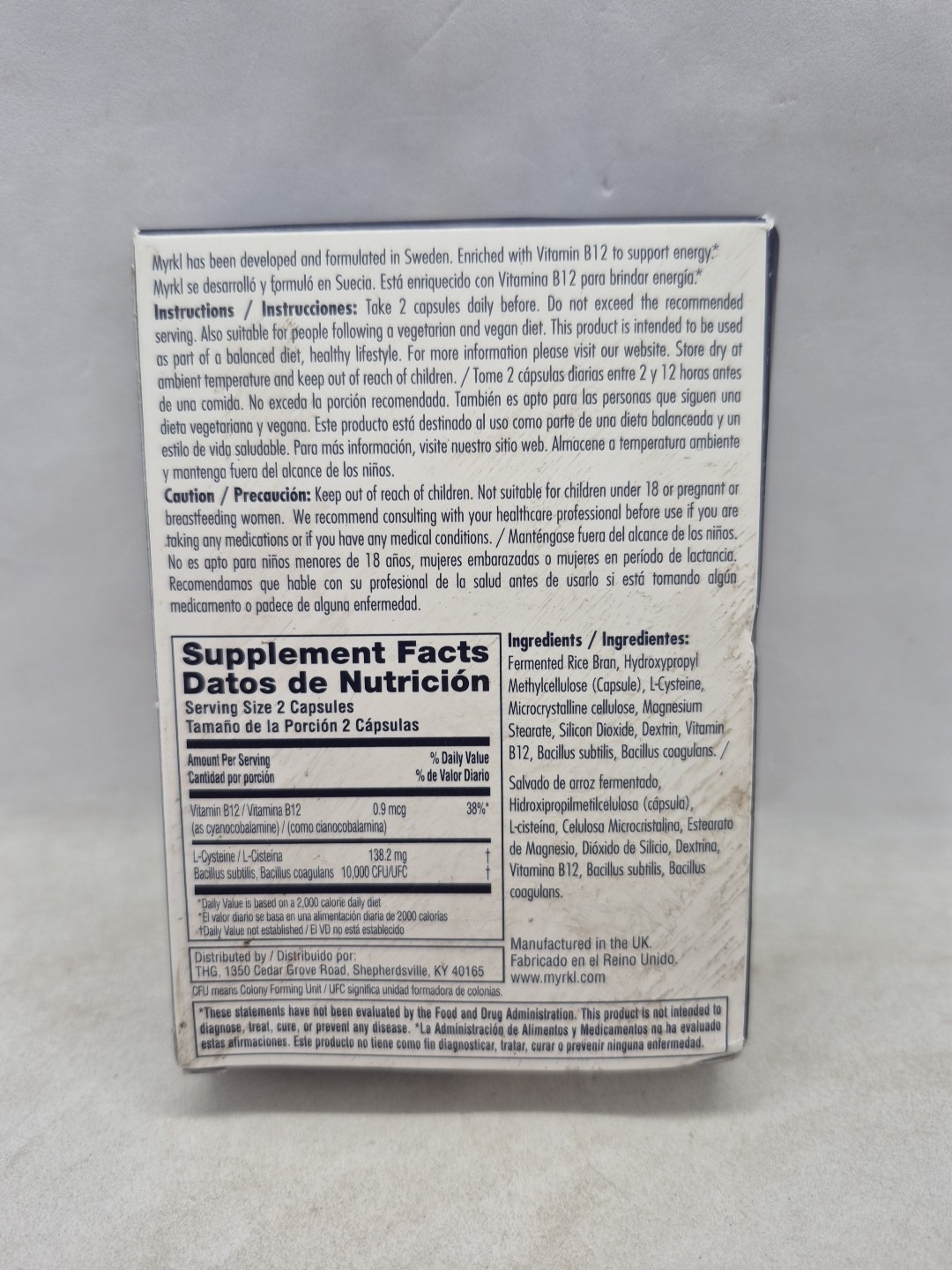 Myrkl 15 Dose Pack Dietary Supplement – 30 Capsules – Exp 12/2027