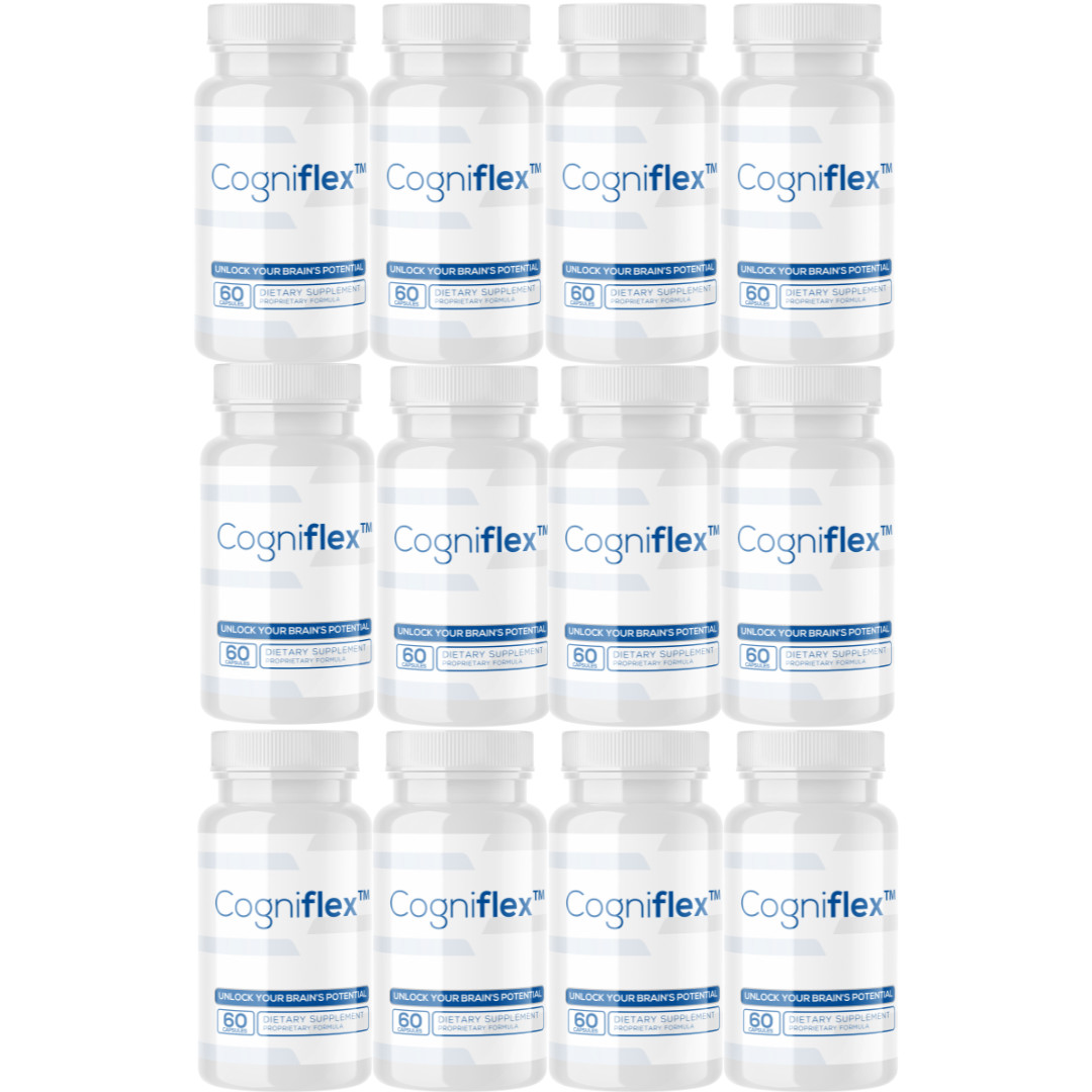 COGNIFLEX Mind Cognitive Brain Booster Supplement – 12 Bottles